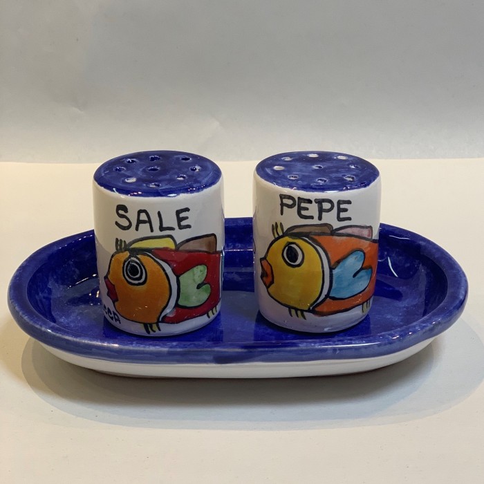 Parrucca Salt and Pepper with Tray - Fish
