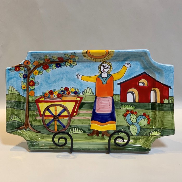 Parrucca Scalloped Rectangular Tray