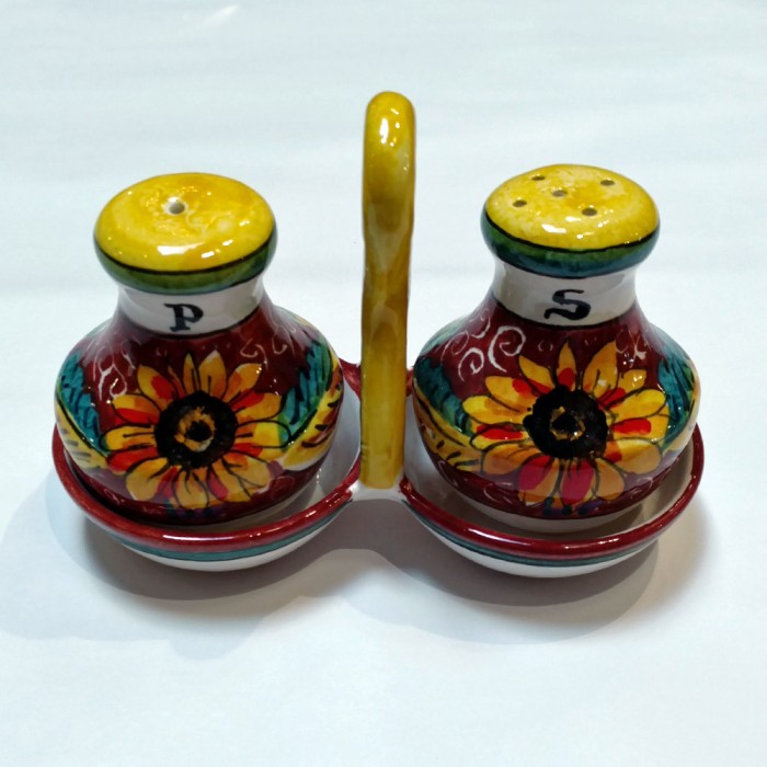 Girasole Salt and Pepper Shakers in Caddy - Image 3