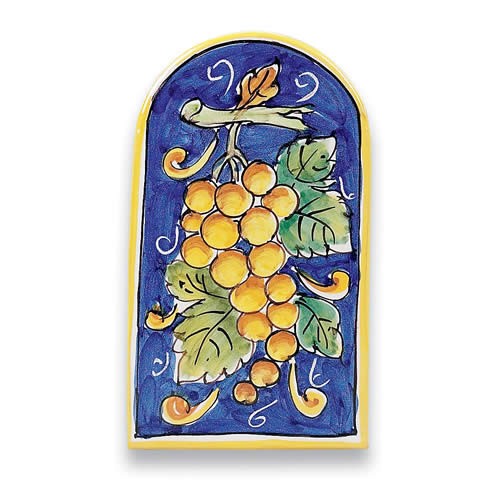 Small Arch-shaped Tile - Grapes