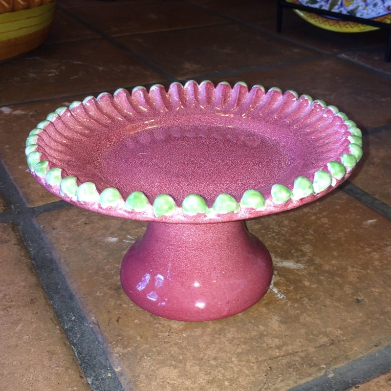 pottery cake stand