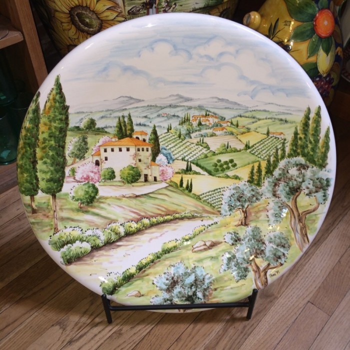 Tuscan Countryside Ceramic Platter
