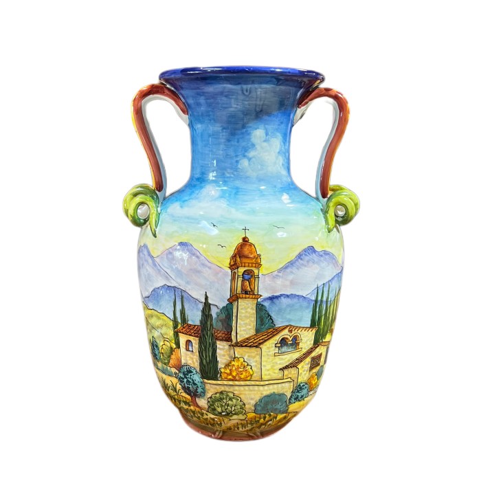 Toscana Scenic Vase with Handles