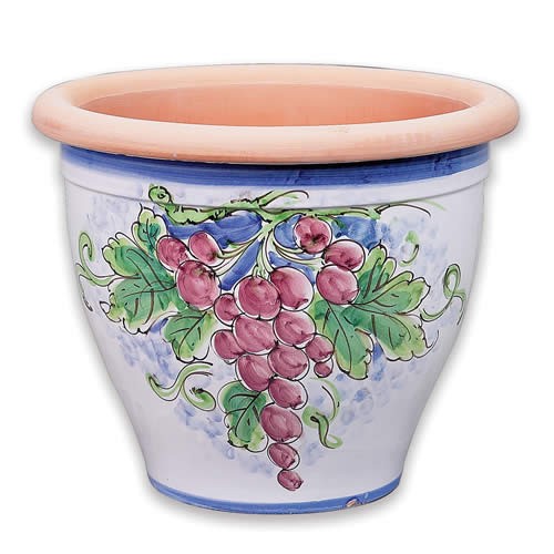 Bell-shaped Pot - Grapes