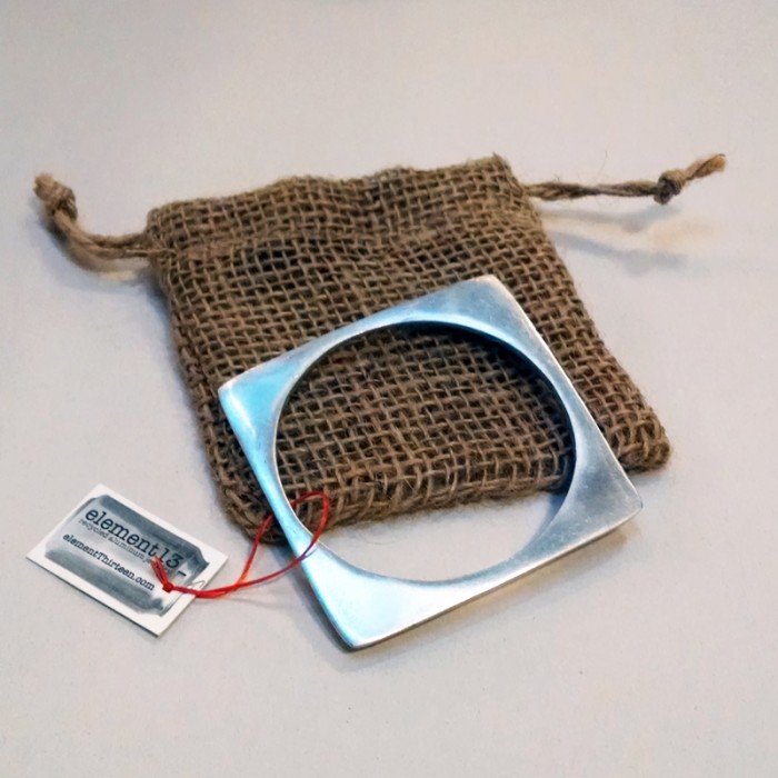 Element 13 Recycled Aluminum Square Bangle - Image 2