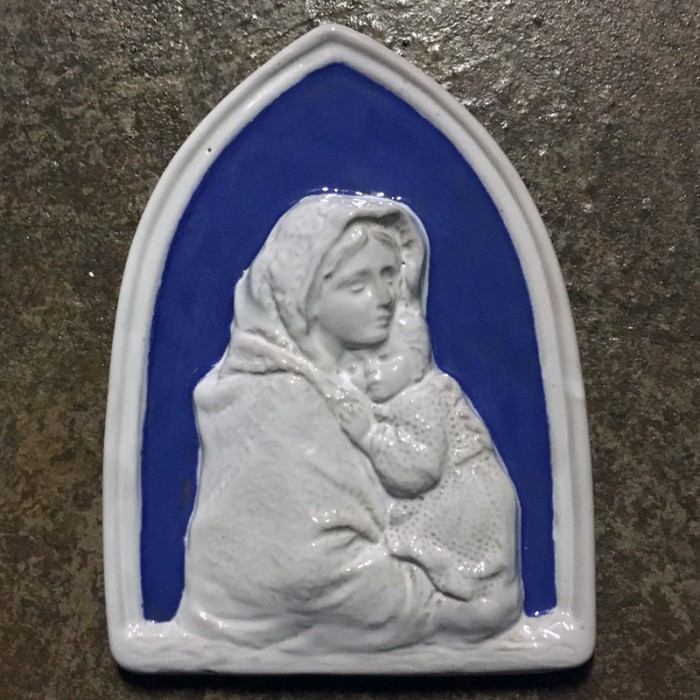 Della Robbia Madonna Triangular Arch