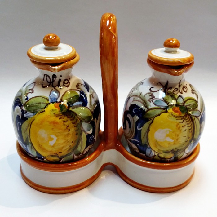 Toscana Volute Oil and Vinegar Set