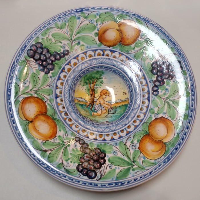 Tuscan Cherub Platter - Homing Pigeon