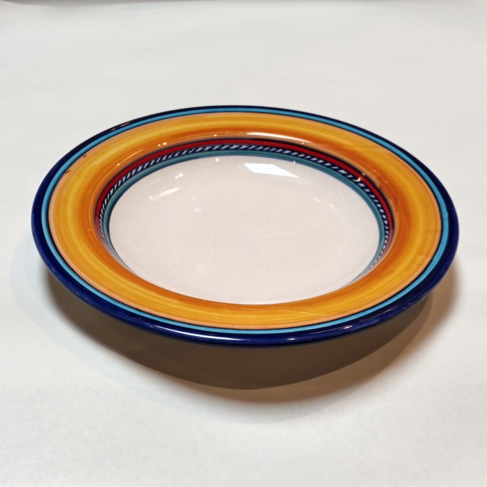 Geo Simple Yellow Soup Plate