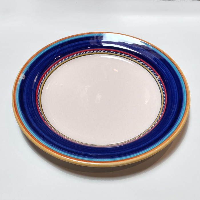 Geo Simple Blue Round Platter - Image 2