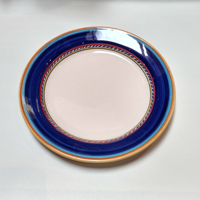 Geo Simple Blue Round Platter - Image 3