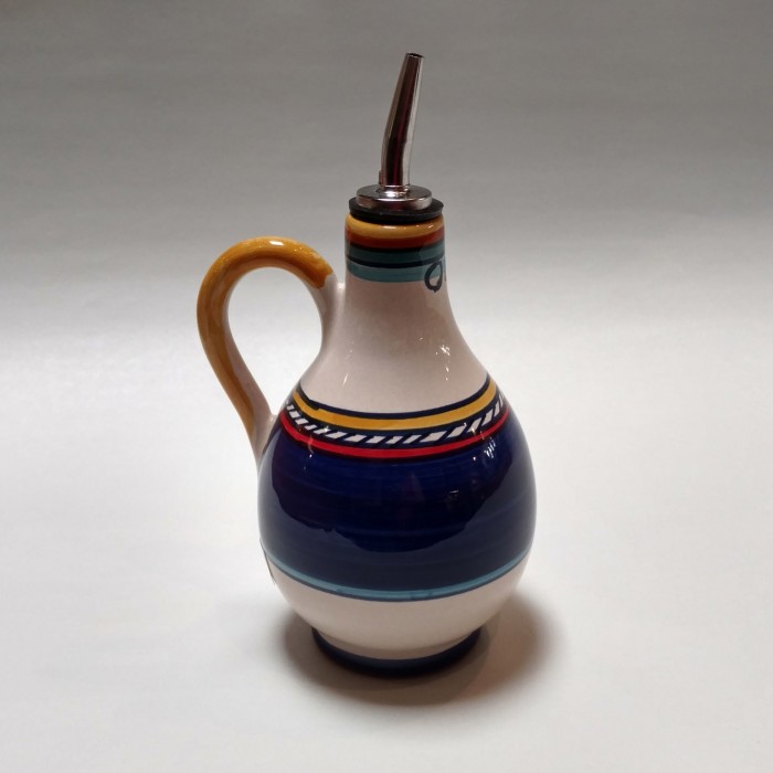 Geo Simple Blue Oil Bottle
