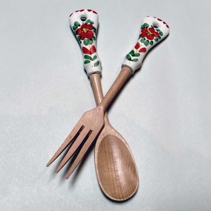 Flower Salad Servers - Image 3