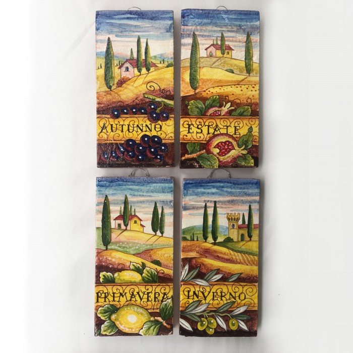 Tuscan Countryside Season Tile - Primavera - Image 2