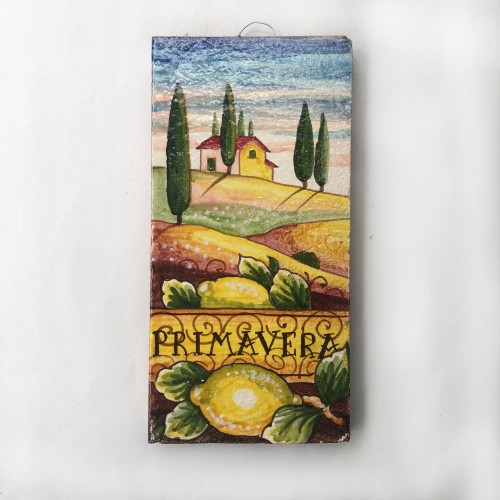 Tuscan Countryside Season Tile - Primavera