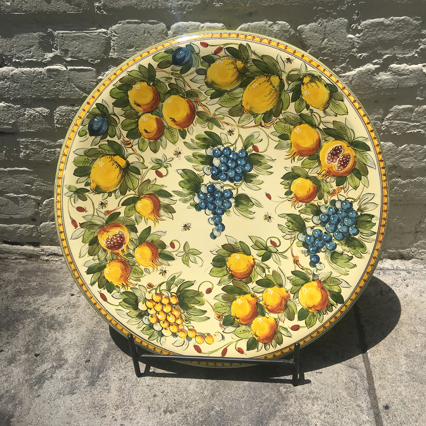 Toscana Bees Large Platter – Full Design - Italian Pottery Outlet