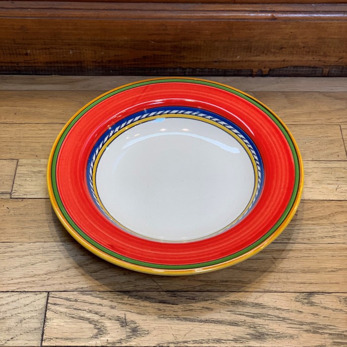 Geo Simple Red Soup Plate - Image 2