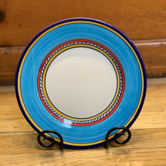 Geo Simple Turquoise Salad Plate