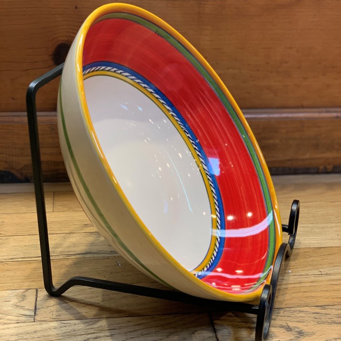 Geo Simple Red Serving Bowl - Image 2