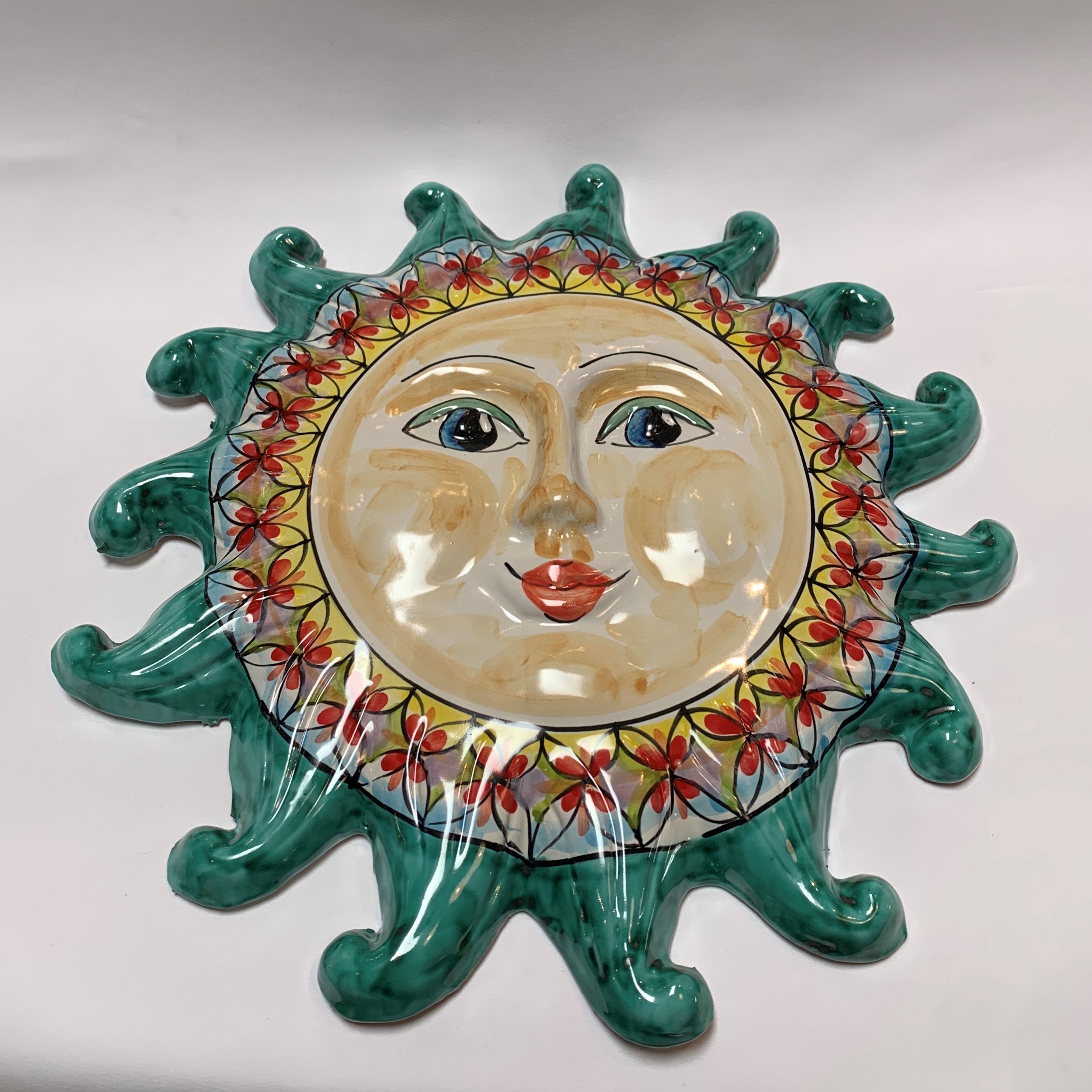Amalfi Large Wall-hanging Suns - Assorted - Italian Pottery Outlet