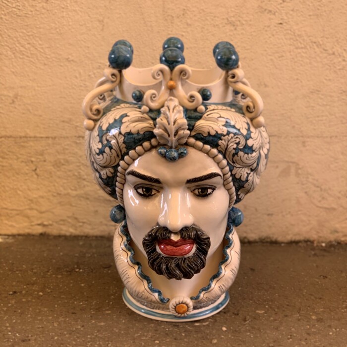 Sicilian King Moor's Head - Royal Blue