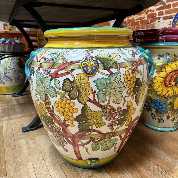 Urn with Leaves and Grapes