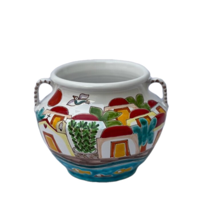 De Simone Large Round Vase - Village