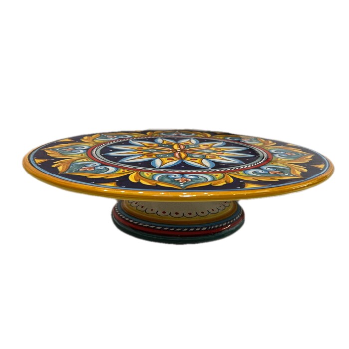 Geometrico Footed Cake Plate Pattern D