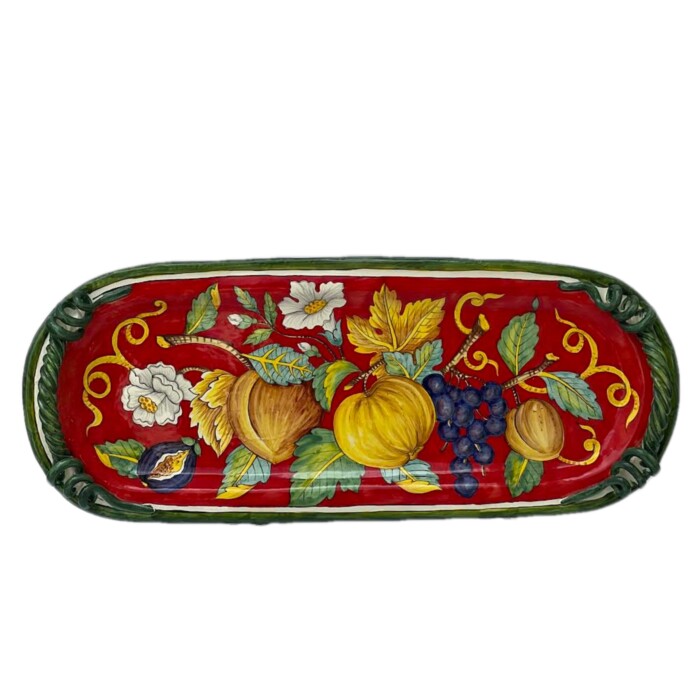 Ornato Red Oval Platter
