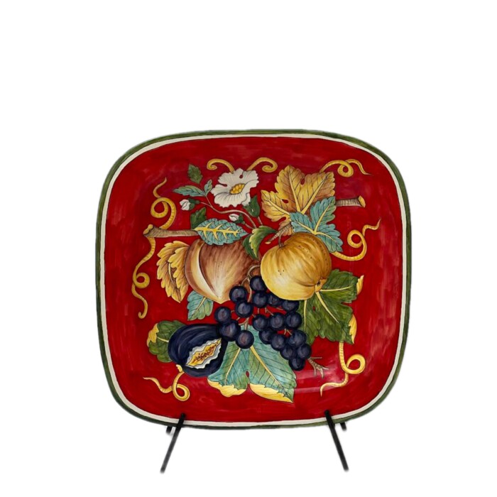 Ornato Red Square Platter