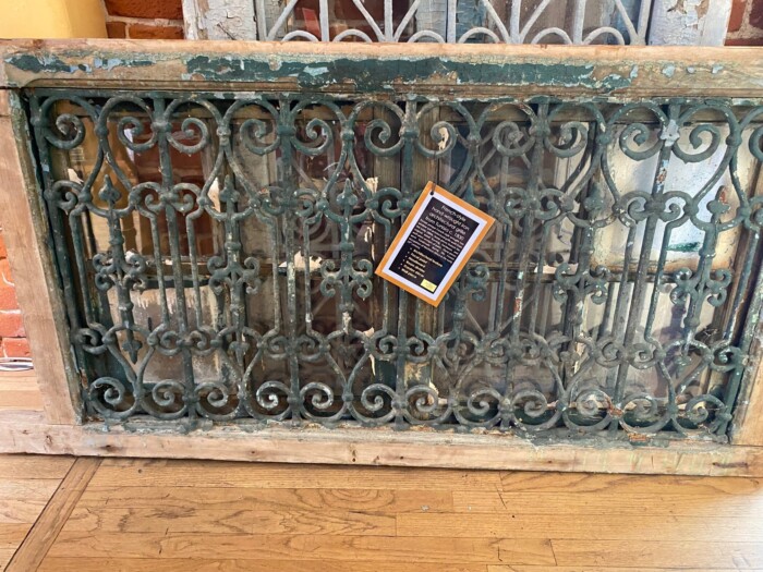 Antique Wrought Iron Rectangular Window