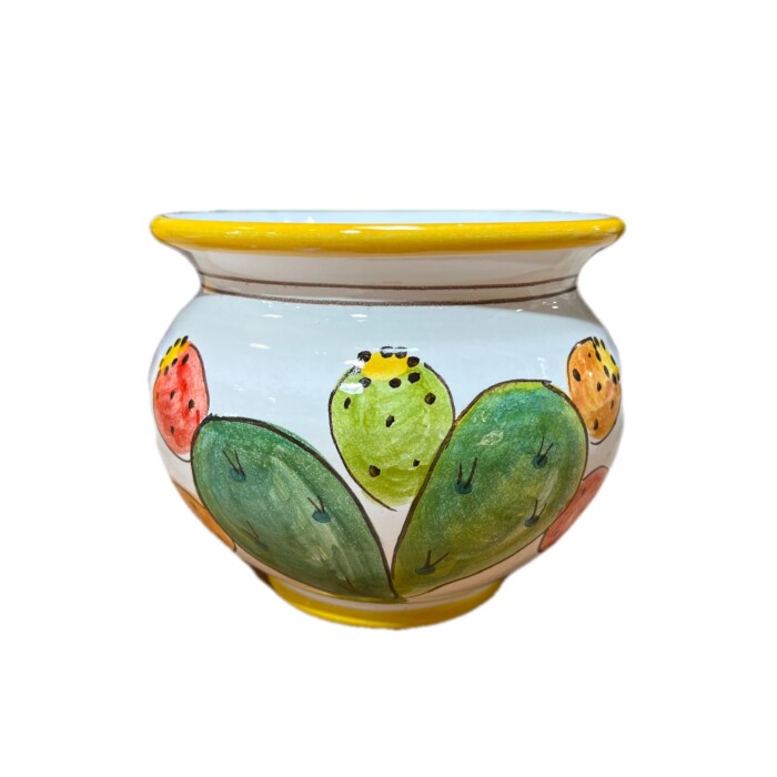 Mini Cachepot - Cactus on White