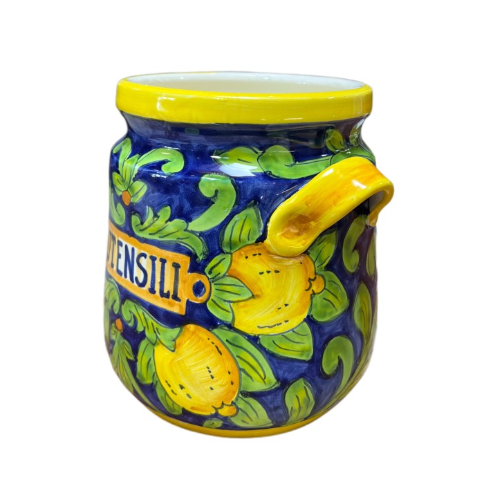 Tuscan Lemon Utensil Holder - Image 2