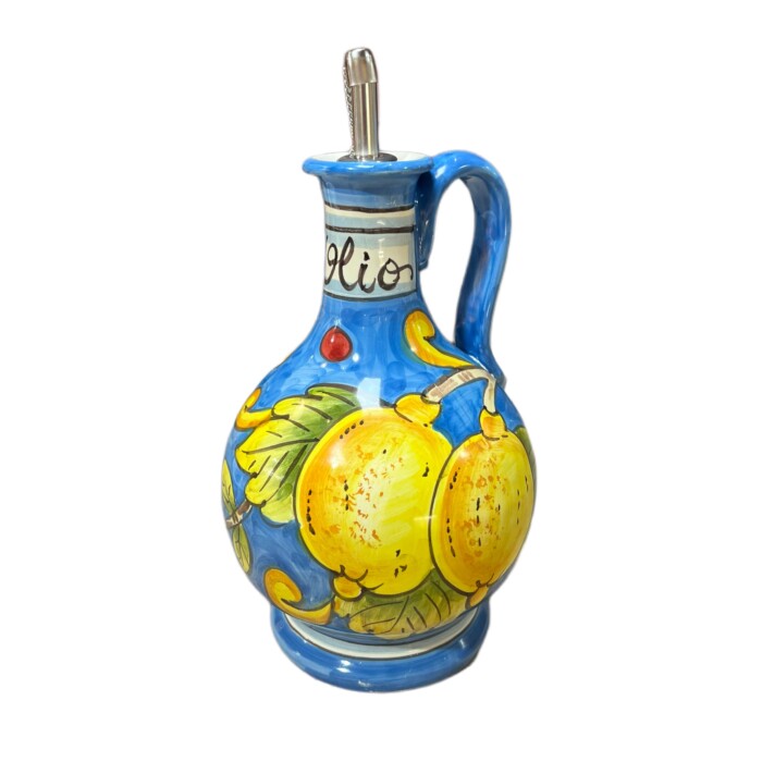 Ornato Blue Oil Bottle