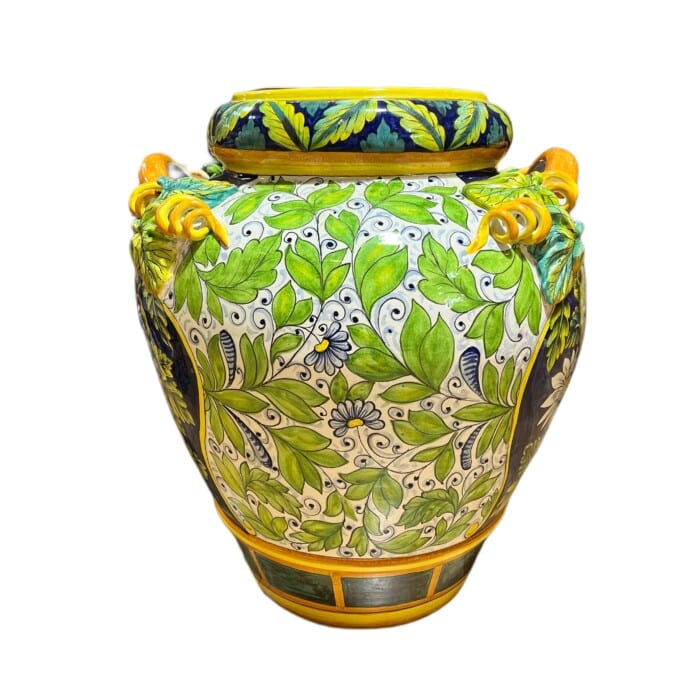 "AQ Della Villa" Large Urn with 3D Detailing - Image 3