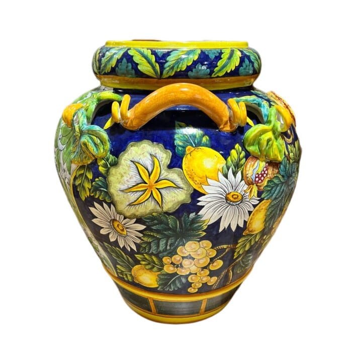 "AQ Della Villa" Large Urn with 3D Detailing - Image 2