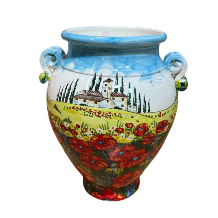 Tuscan Poppy Urn - Image 3