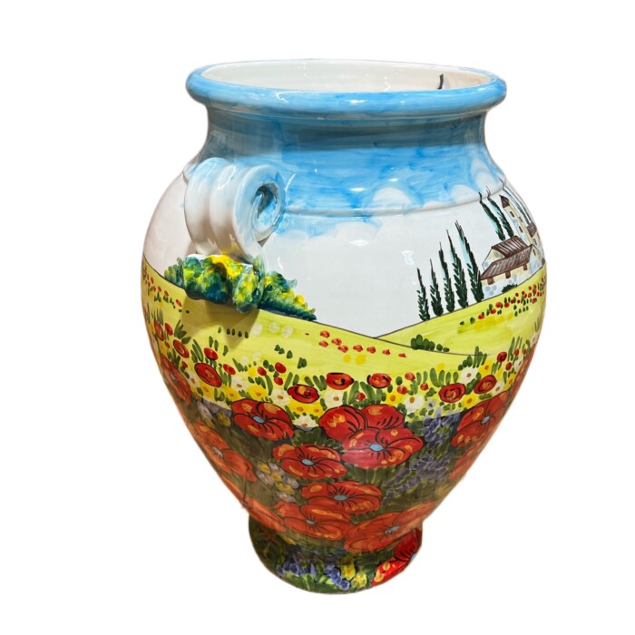 Tuscan Poppy Urn - Image 2