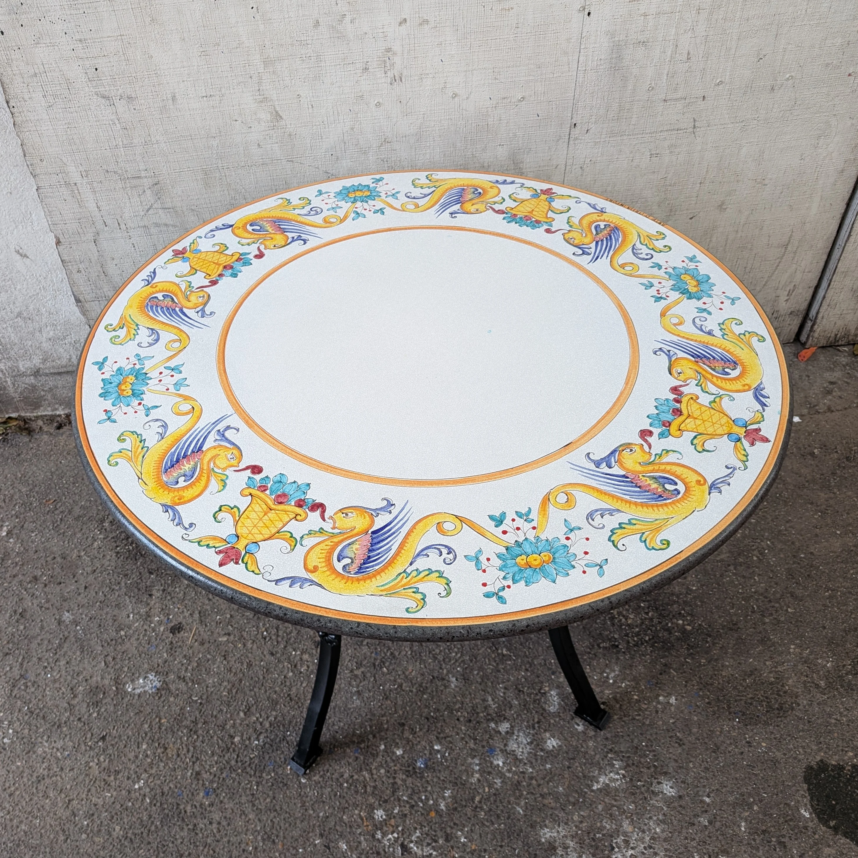 47" Italian Volcanic Table - Raffaellesco